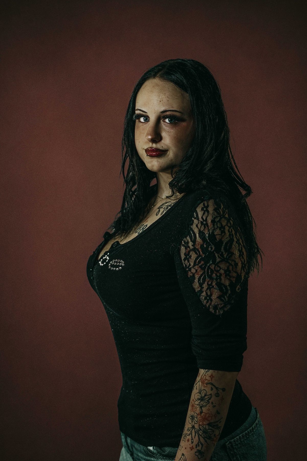 Edited portrait showing the Signature preset look